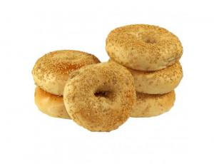 Just Bagels Sesame Bagel, 4 Ounce - 48 per case.