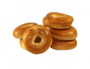 Just Bagels Sliced Plain Bagel, 3 Ounce - 60 per case.
