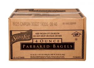 Sara Lee Par Baked Cinnamon Raisin Swirl Bagel, 4 Ounce -- 72 pe