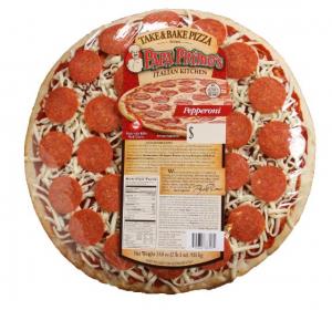 Papas Primos Large Pepperoni Pizza, 33 Ounce - 6 per case.