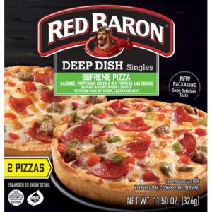 Red Baron Deep Dish Singles Supreme Pizza, 11.5 Ounce - 12 per case.