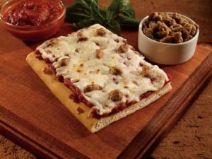 The Max Whole Grain Child Nutrition Pizza Turkey Sausage, 4.56 Ounce - 96 per case.