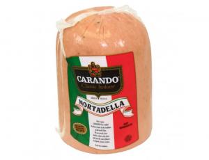 Carando Deli Half Cut Portion 2 Piece Mortadella, 5.6 Pound - 2 per case.
