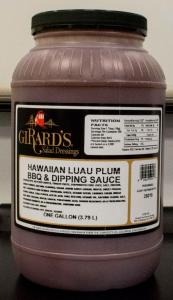 Girards Dressing Hawaiian Luau Plum Barbecue Sauce, 1 Gallon - 2 per case.