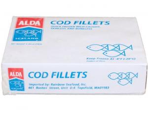 Frozen Seafood 1 To 3 Count Cod Fillet, 5 Pound - 10 per case.