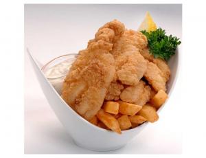 Tampa Maid Diptn Dusted Breaded Grouper Tender, Frozen (2 lbs, 6 Per Case)