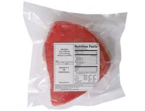 Frozen Seafood 8 Ounce Boneless Skinless Ahi Tuna Steak, 10 Pound - 1 each.