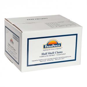 Pana Pesca Half Shell Clam, 1 Pound - 10 per case.