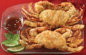 Handy Soft Shell Tempura Battered Wild Caught Jumbo Crab - 36 per case.