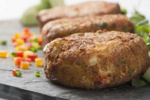 Miss Sallys Hand Made Santa Fe Jumbo Lump Crab Cake, 3 Pound - 2 per case.