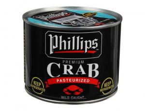 Philips Culinary Jumbo Crab Meat, 1 Pound Can - 6 per case.