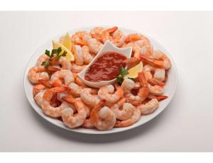Frozen Seafood 21/25 Count Cooked Tail On Shrimp, 2 Pound - 5 per case.