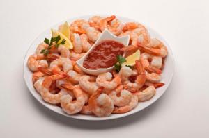Frozen Seafood Peeled and Deveined Cooked Tail On Shrimp 31/40, 2 Pound - 1 each.