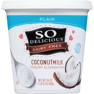 So Delicious Cultured Organic Coconut Plain Yogurt, 24Oz./Cup (Pack Of 6)
