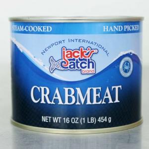 Jacks Catch Select Lump Pasteurized Crab, 1Lb/Pack (Pack Of 12)