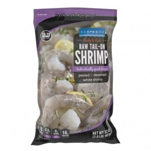 Seamazz 13/15 Iqf Pd T/On Raw White Shrimp, 2Lbs./Pack (Pack Of 10)