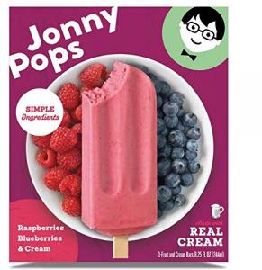 Jonnypops Smoothie Pops Raspberries Blueberries & Creme 4 Each - (Pack Of 6)