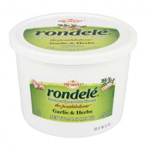 Rondele Garlic & Herb Gourmet Spread, 2.5Lbs./Cup (2 Per Case)