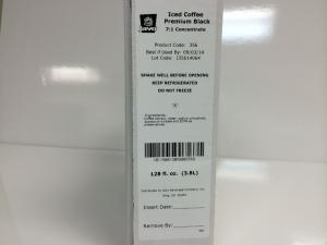 Javo Beverage Premium Black Cold Brew Coffee, 1 Gallon (1 Case)
