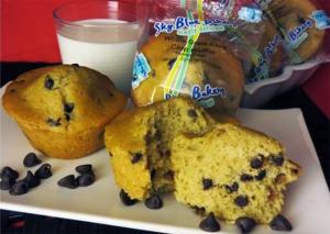 Sky Blue Foods Simply Chocolate Chip Muffin Whole Grain 3.2Oz (Pack Of 48)