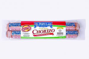 El Popular Mexican Original Pork Chorizo, Bulk Size Case, 12 Per Case