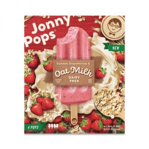 Jonnypops Summer Strawberries & Oat Milk 4 Each (Pack Of 6)
