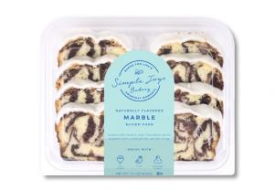 Simple Joys Bakery Iced Marble Sliced Cake 14 Oz (Pack of 10)