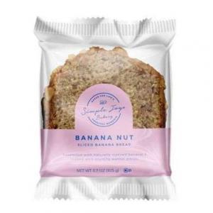 Simple Joys Bakery Banana Nut Sliced Loaf 20 Each (Pack of 1)