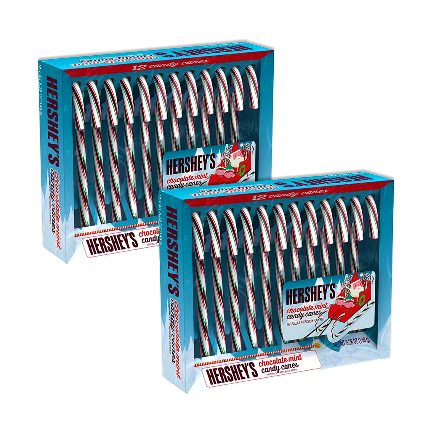 Hershey Mint Candy Canes Pack of 2