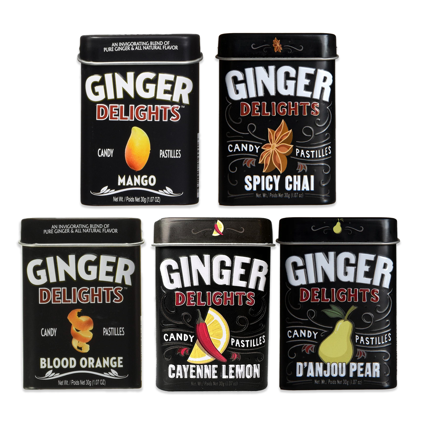 Big Sky Brands Ginger Delights Variety Pack of 5 Flavors