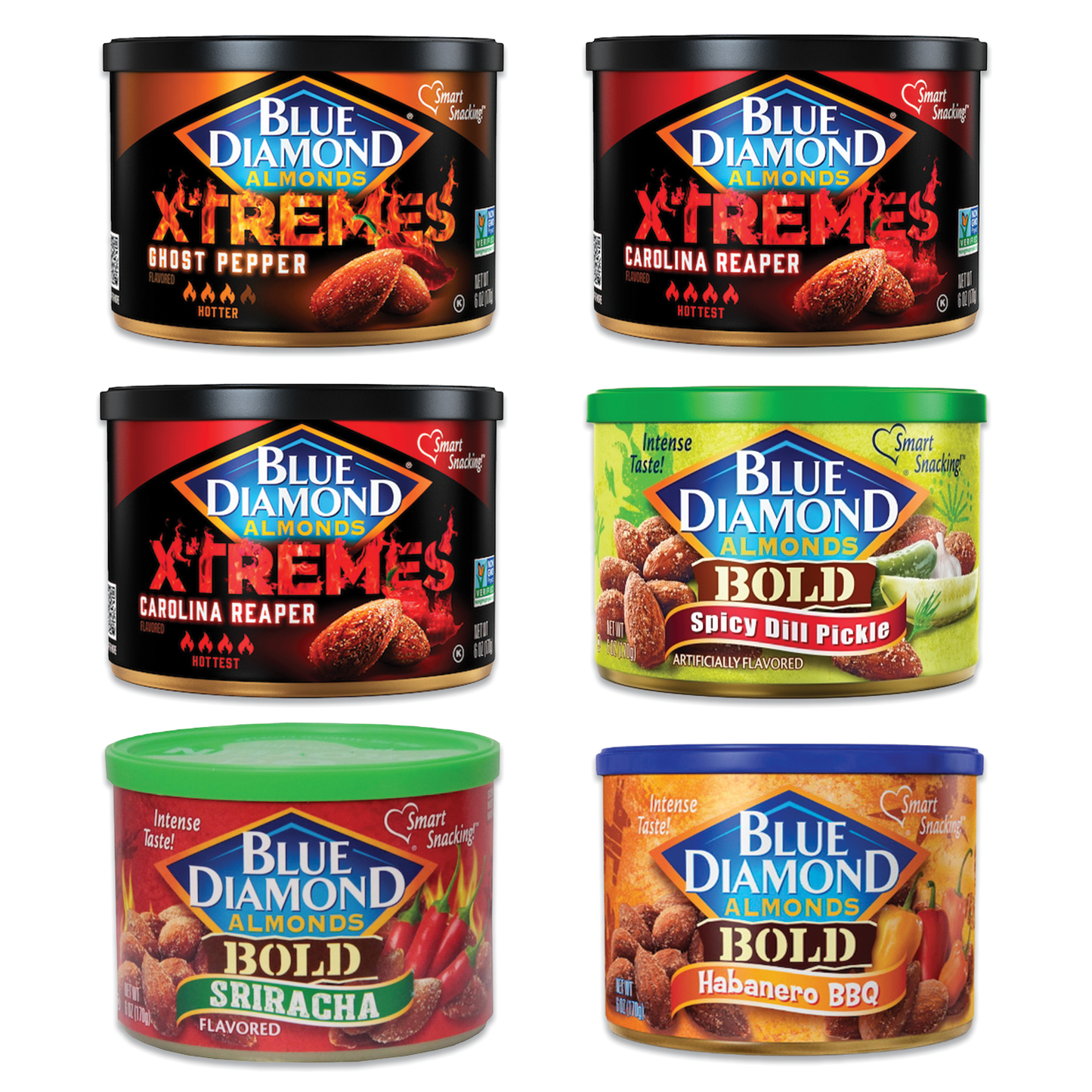 Blue Diamond, Spicy Variety 6 Pack