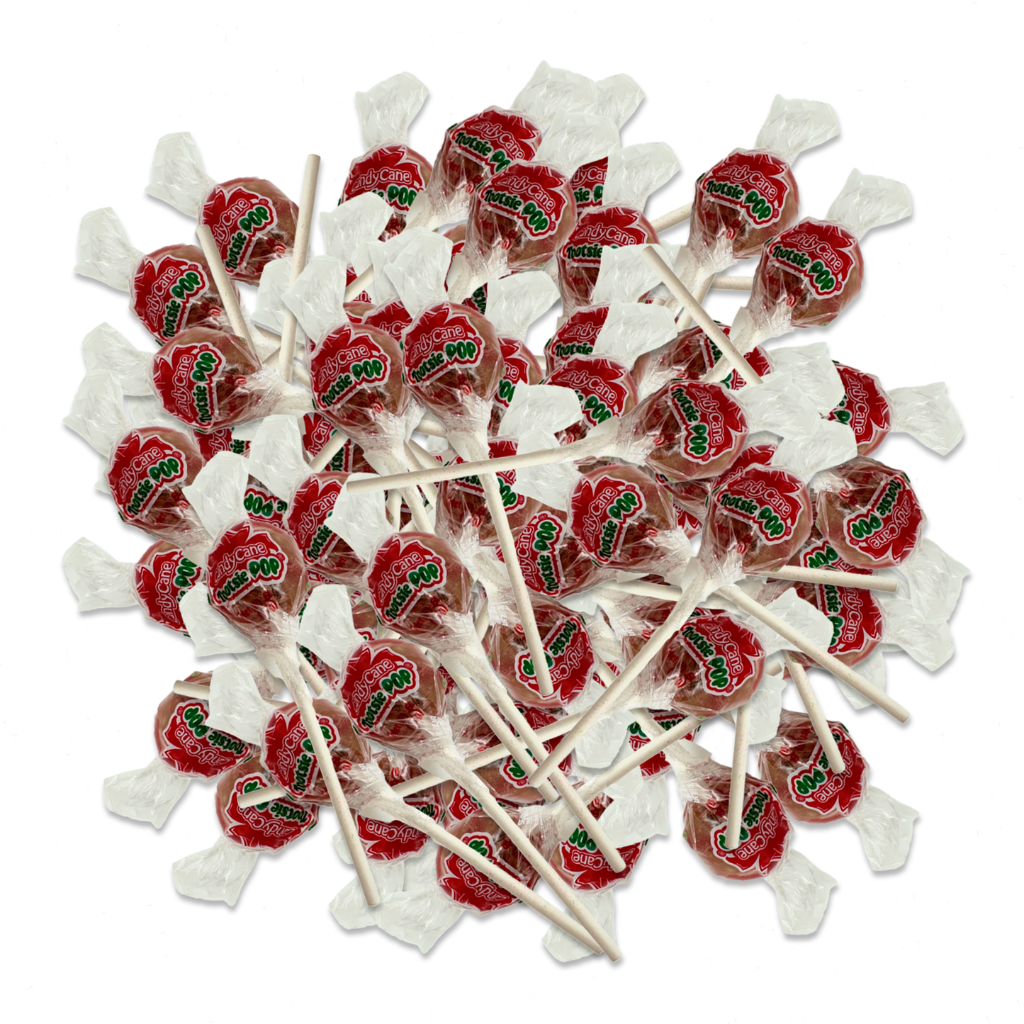 Candy Cane Tootsie Pops 60 Pops