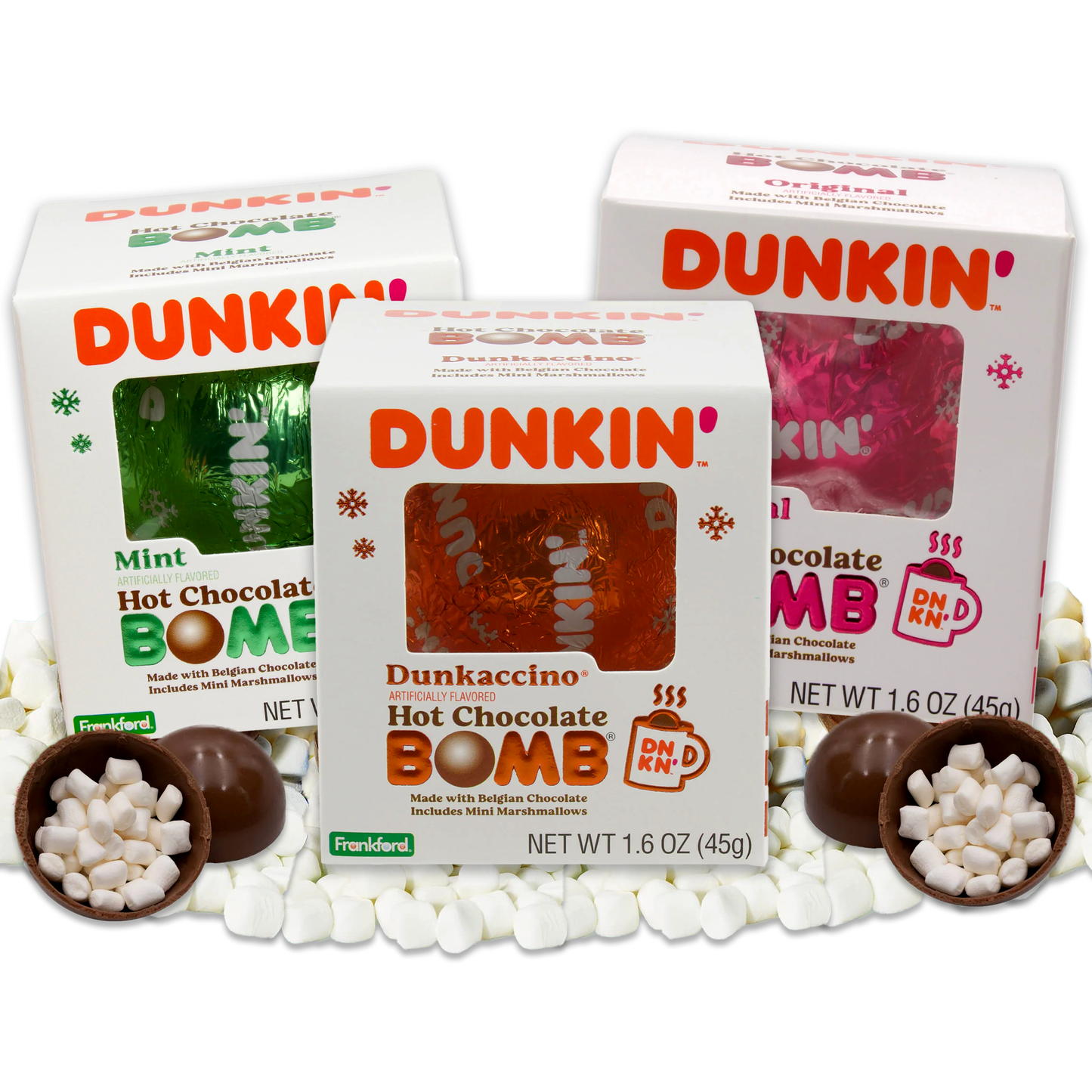 Hot Chocolate Bombs Dunkin Variety Pack of 3