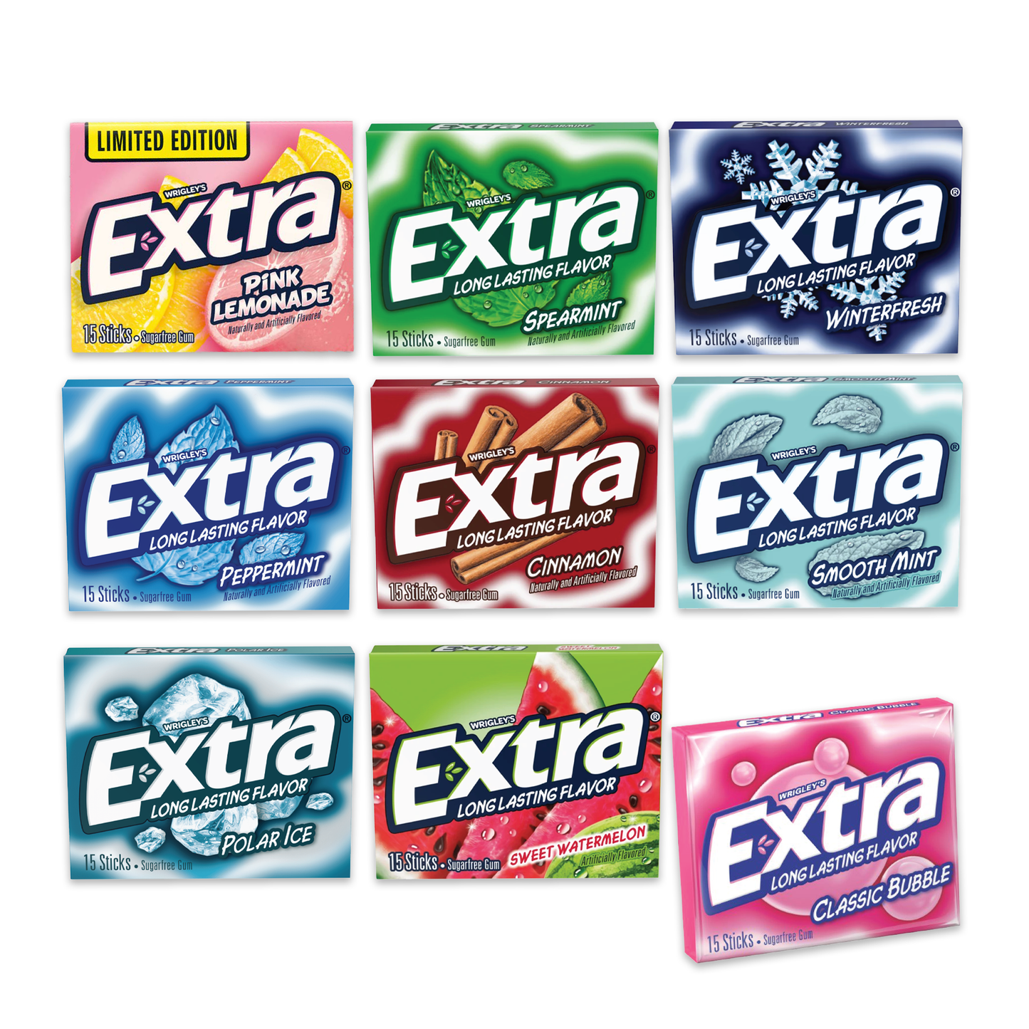 Extra Gum Variety Pack of 9