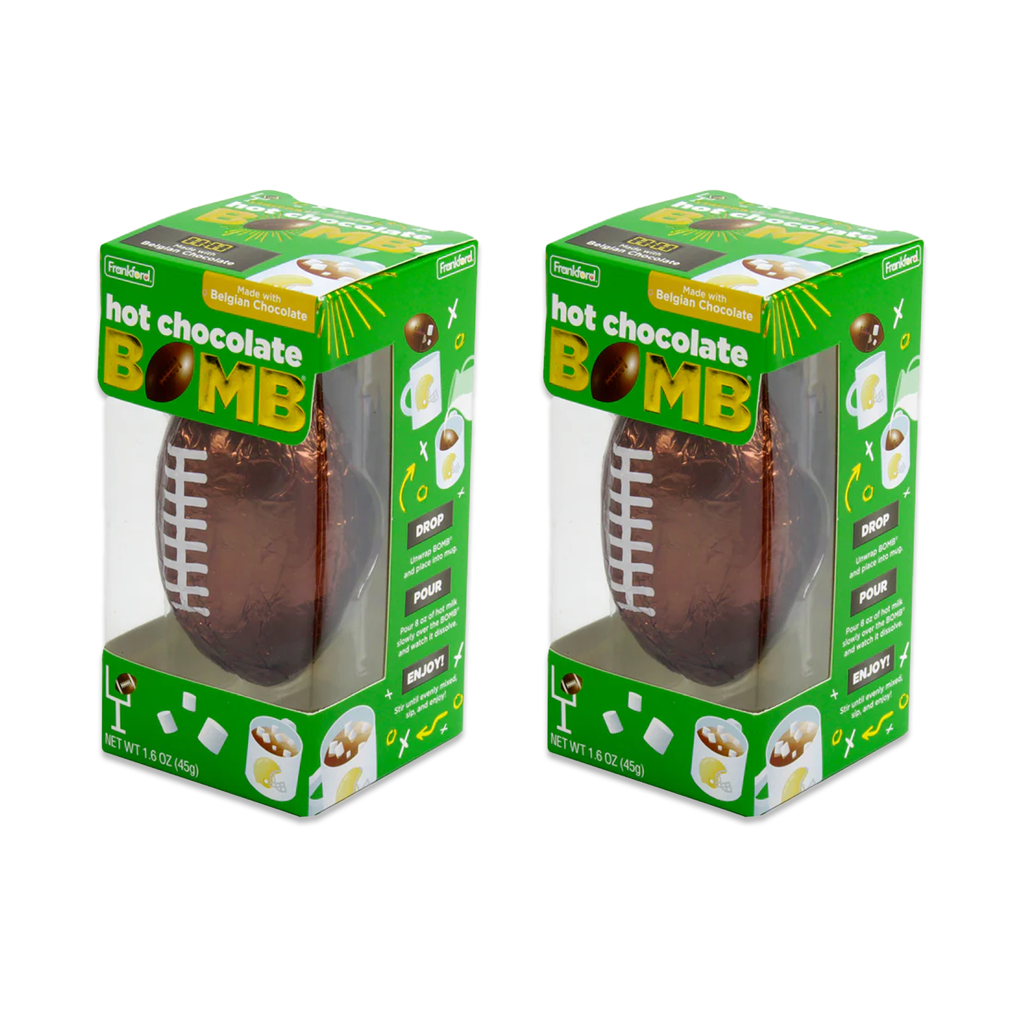 Frankford Hot Chocolate Football Bomb pack of 2
