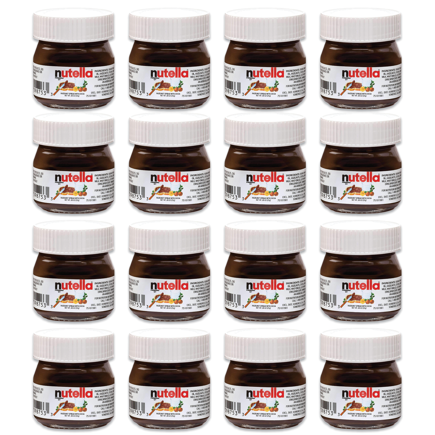 Nutella Mini Bottle 16 Count Multi Pack