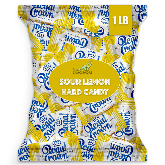 Regal Crown Sour Lemon Hard Candy - 1lb Bulk Bag