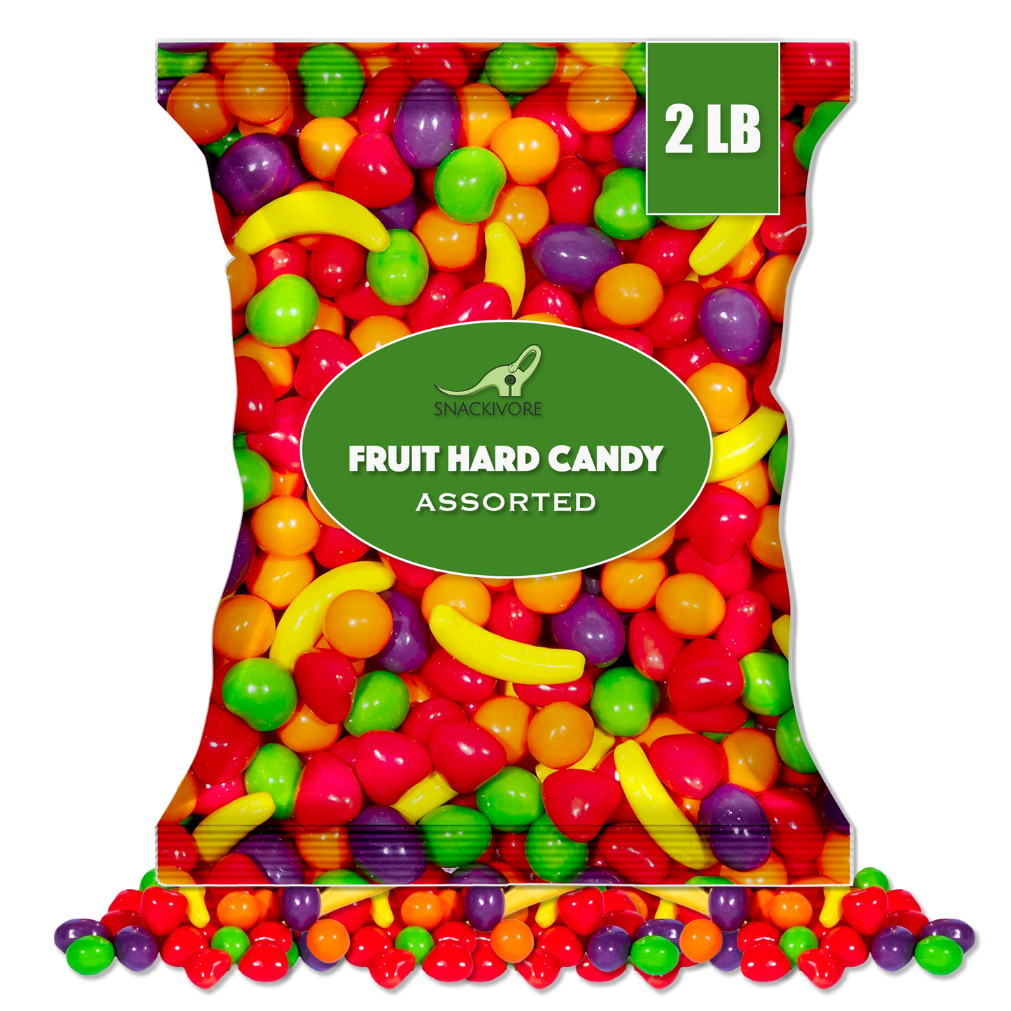 Fruit Hard Candy Bulk 2LB Bag of Vending Machine and Nostalgic Candy