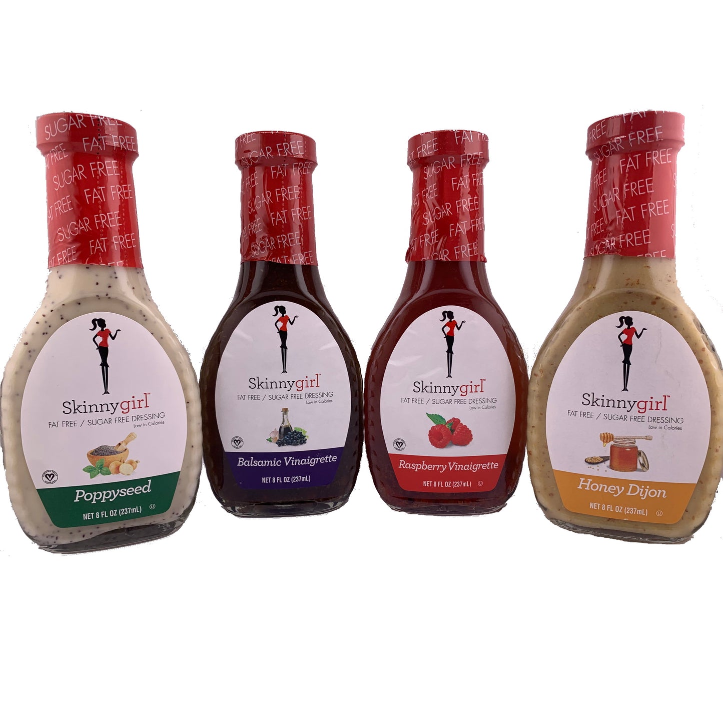 Skinnygirl Salad Dressing Variety Pack - 4 Flavors (8oz Bottles)