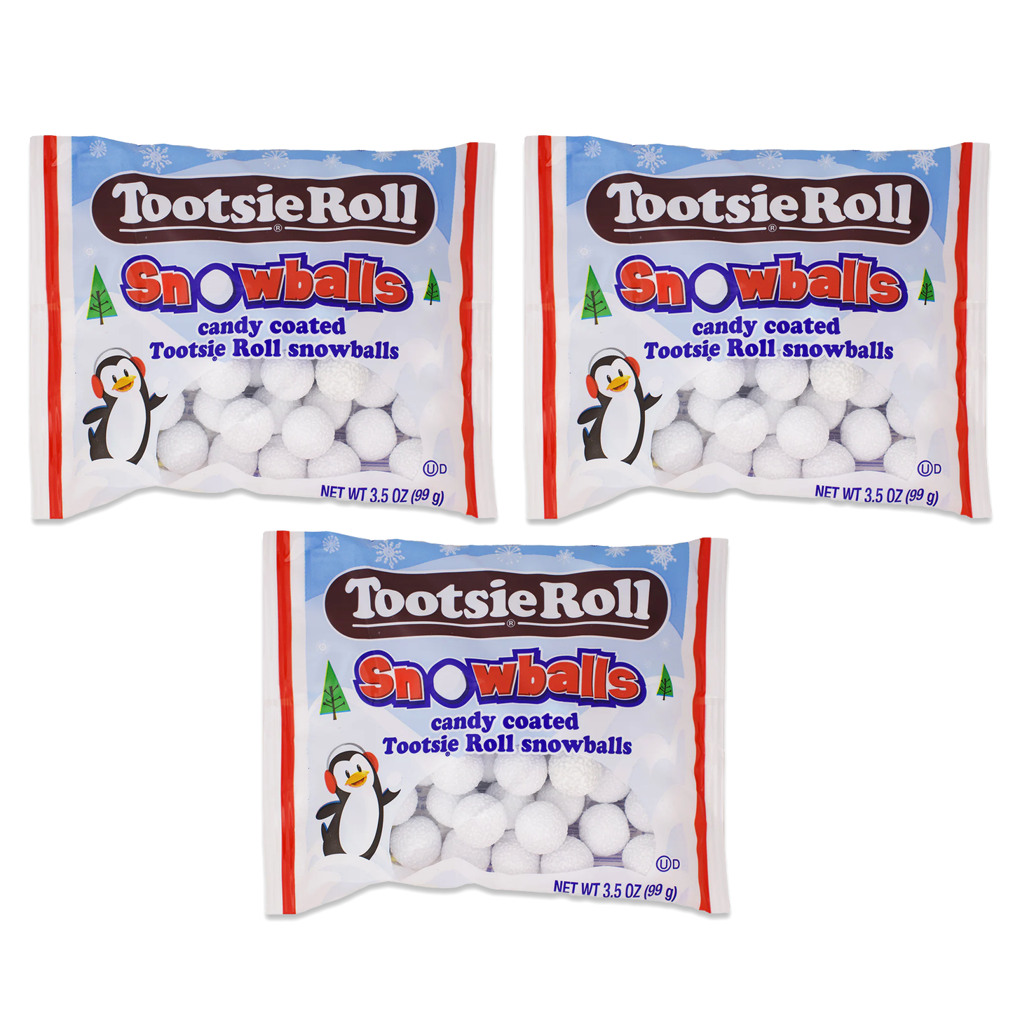 Tootsie Roll Snowballs 3.5oz Pack of 3