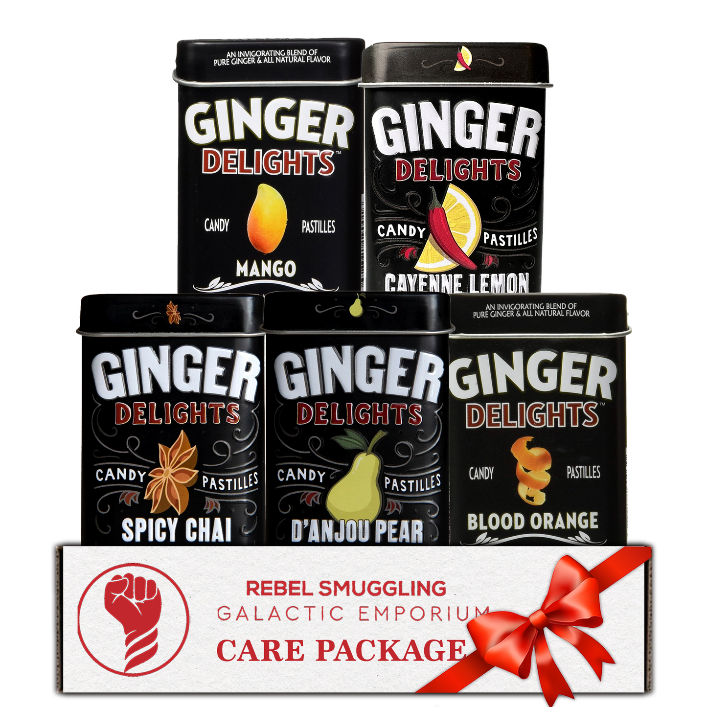 Big Sky Ginger Delights Variety Pack - 5 Gourmet Ginger Mint Flavors Gift Set