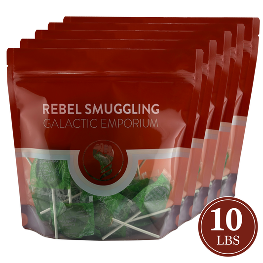 Caramel Apple Lollipops Bulk 5 x 2LB Bags by Rebel Smuggling Galactic Emporium (Total of 10lbs)