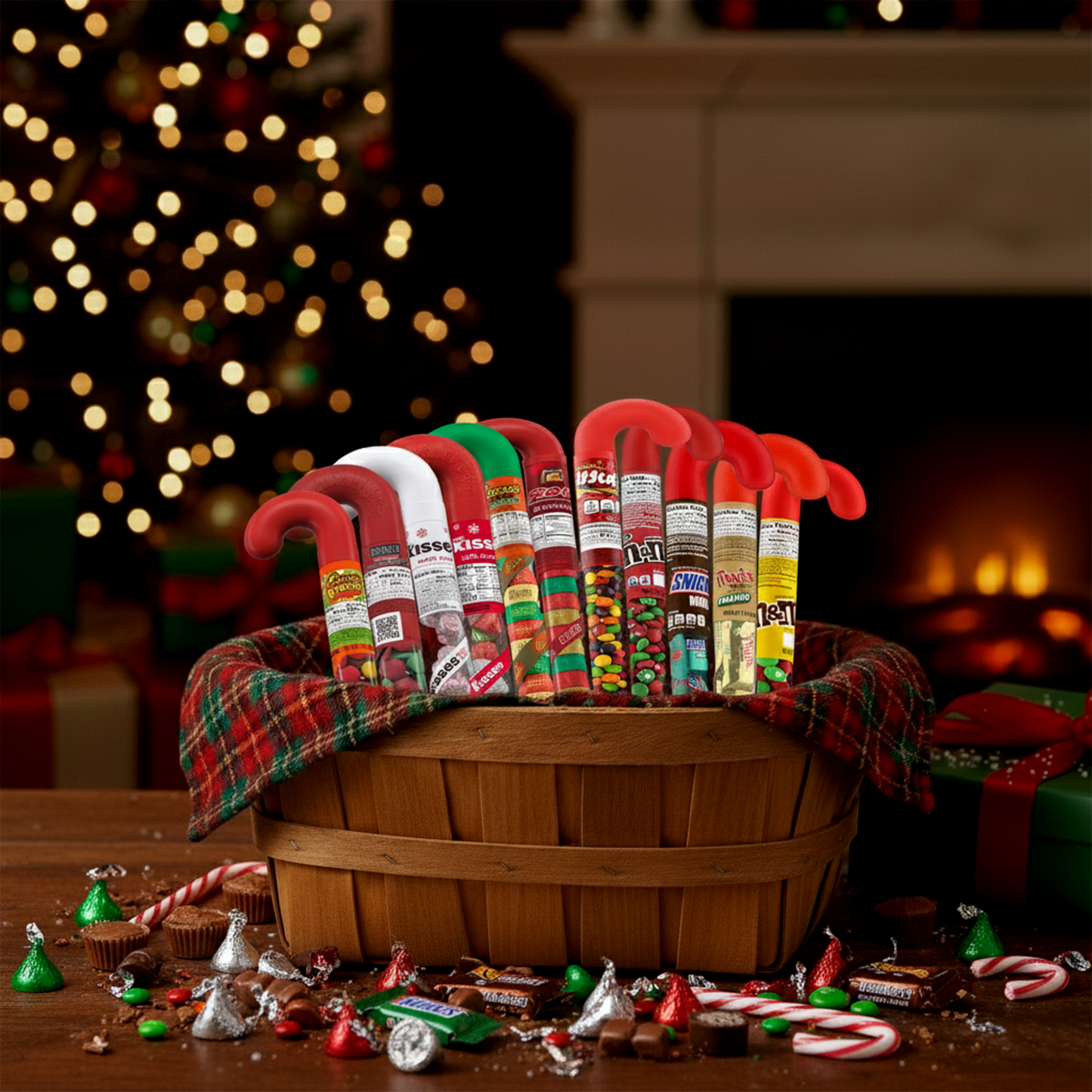 Christmas Candy Cane Tubes Variety 11 Pack of Stocking Stuffers for Kids