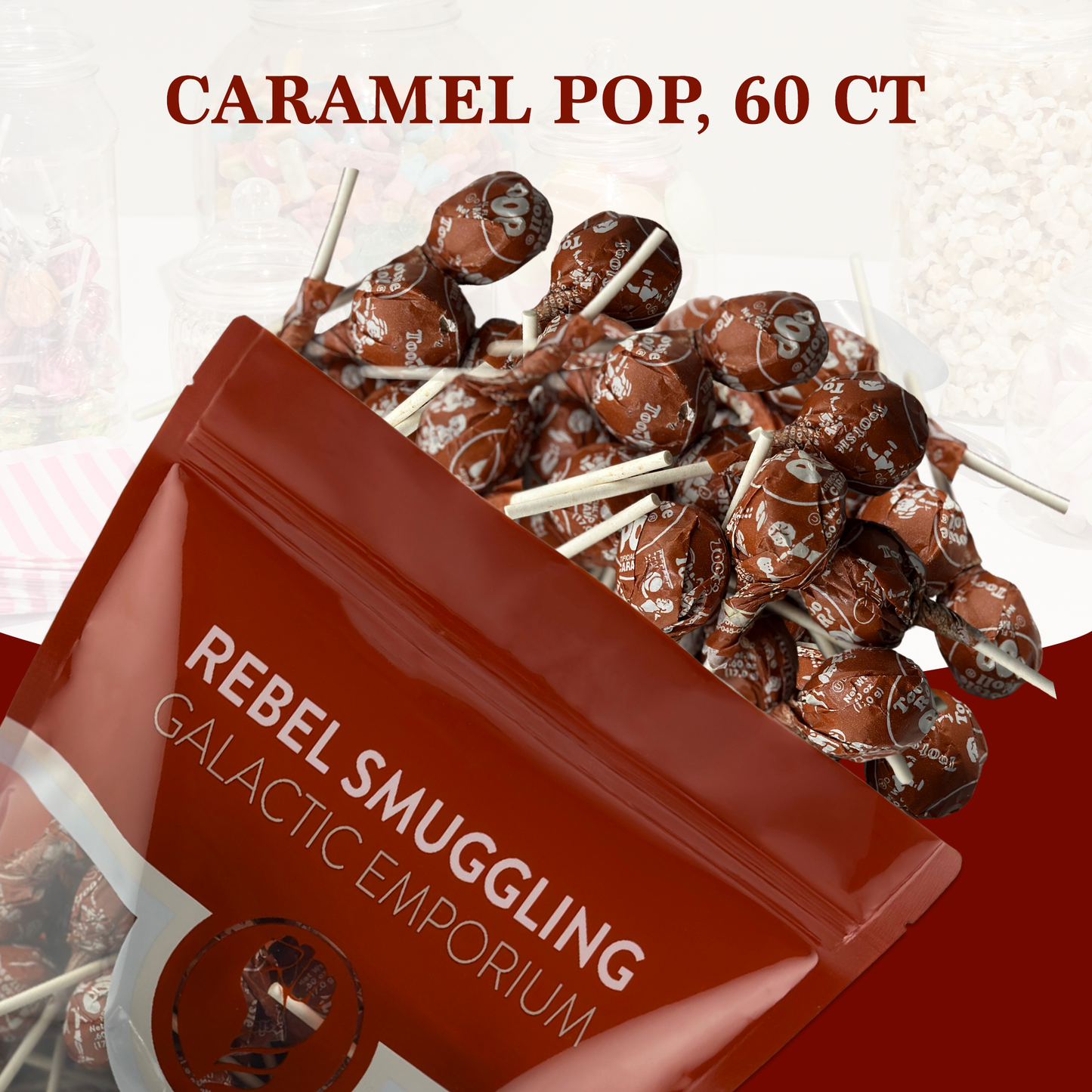 Caramel Tootsie Pops 60 Count