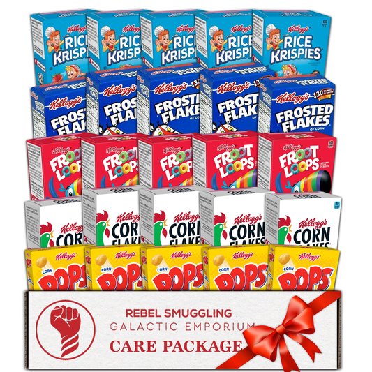 Mini Cereal Boxes 5 Flavors Pack of 25- Corn Pops, Froot Loops, Rice Krispies, Frosted Flakes, Corn Flakes