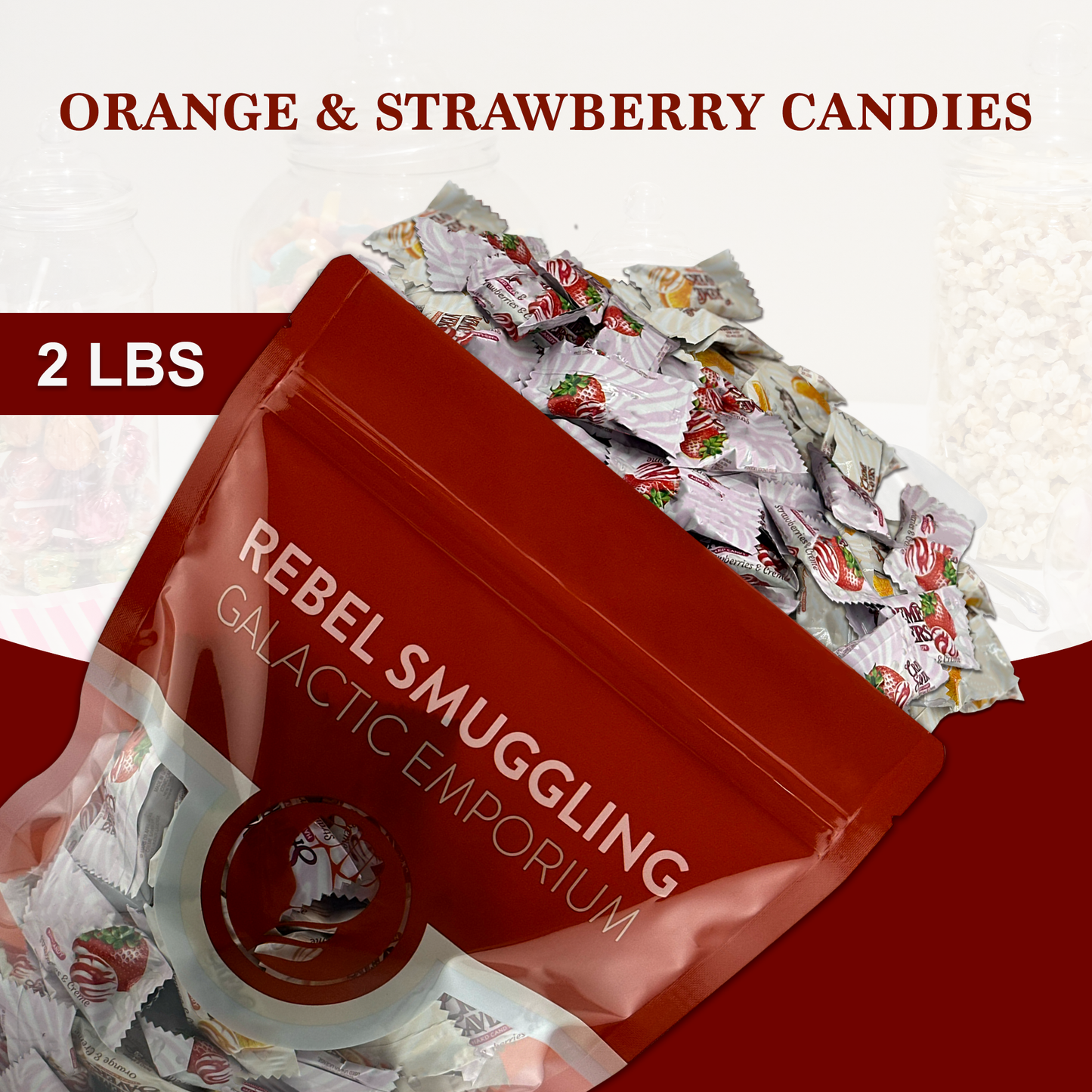 Creme Savers Mix Orange and Strawberries 2lb Bag
