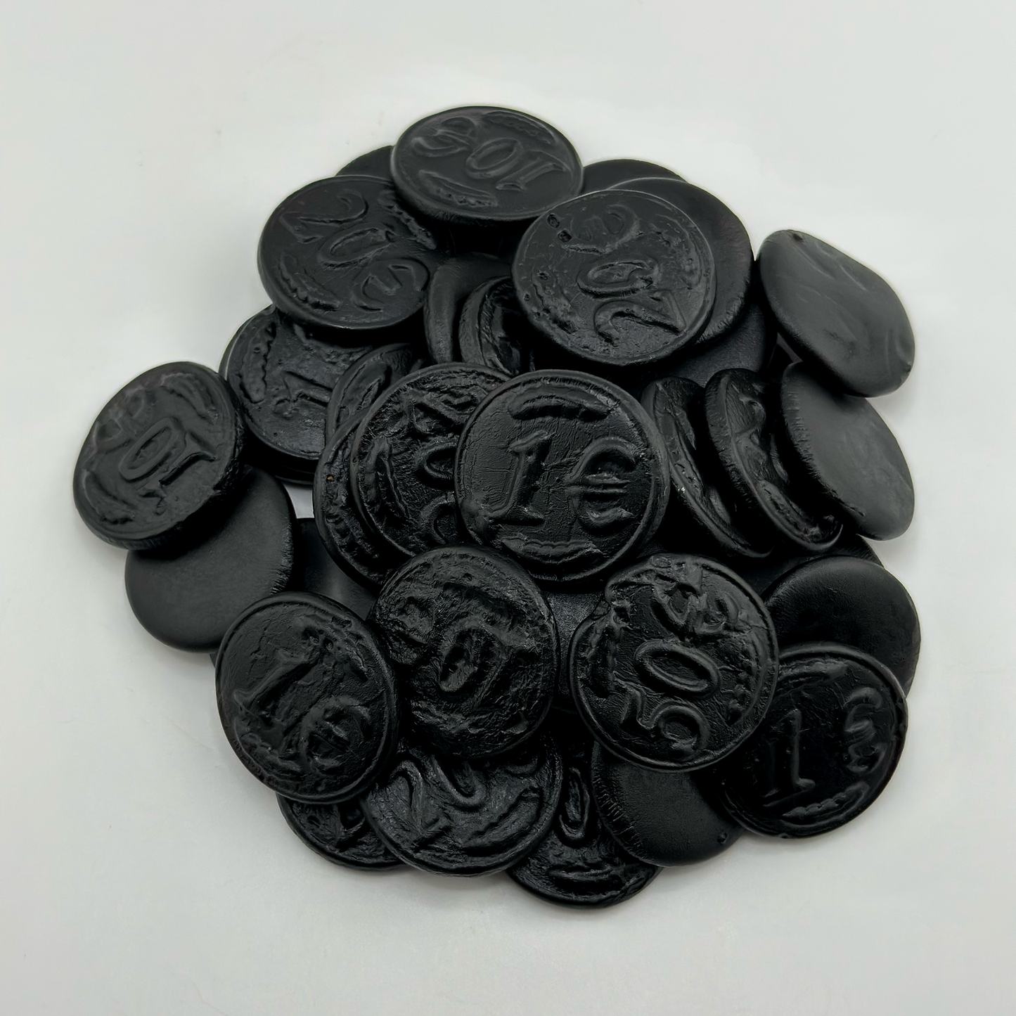 Black Licorice Candy Coins Bulk 1lb Bag by Rebel Smuggling Galactic Emporium