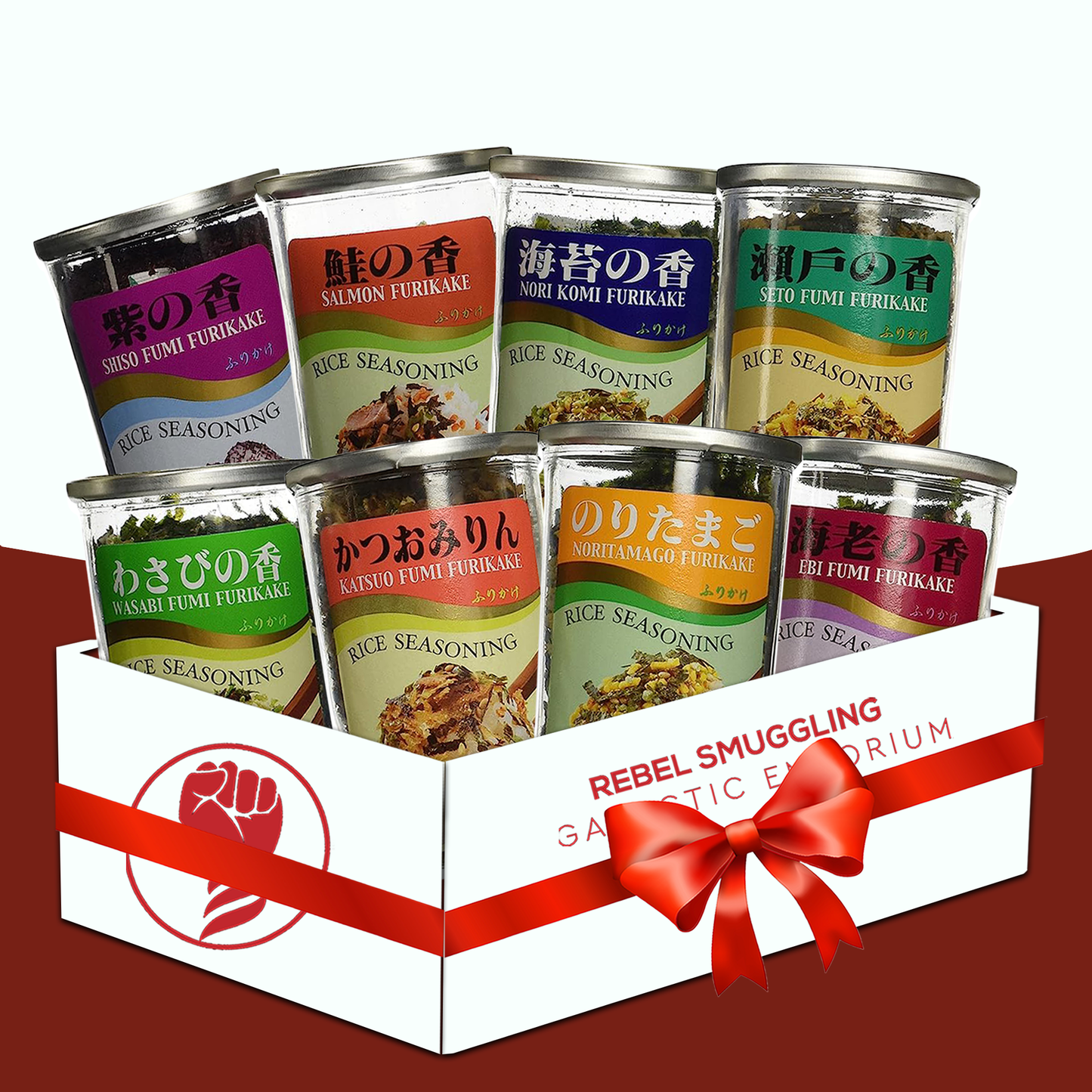 Furikake Rice Seasoning Variety 8 Pack Care Package Gift Basket by Rebel Smuggling Galactic Emporium