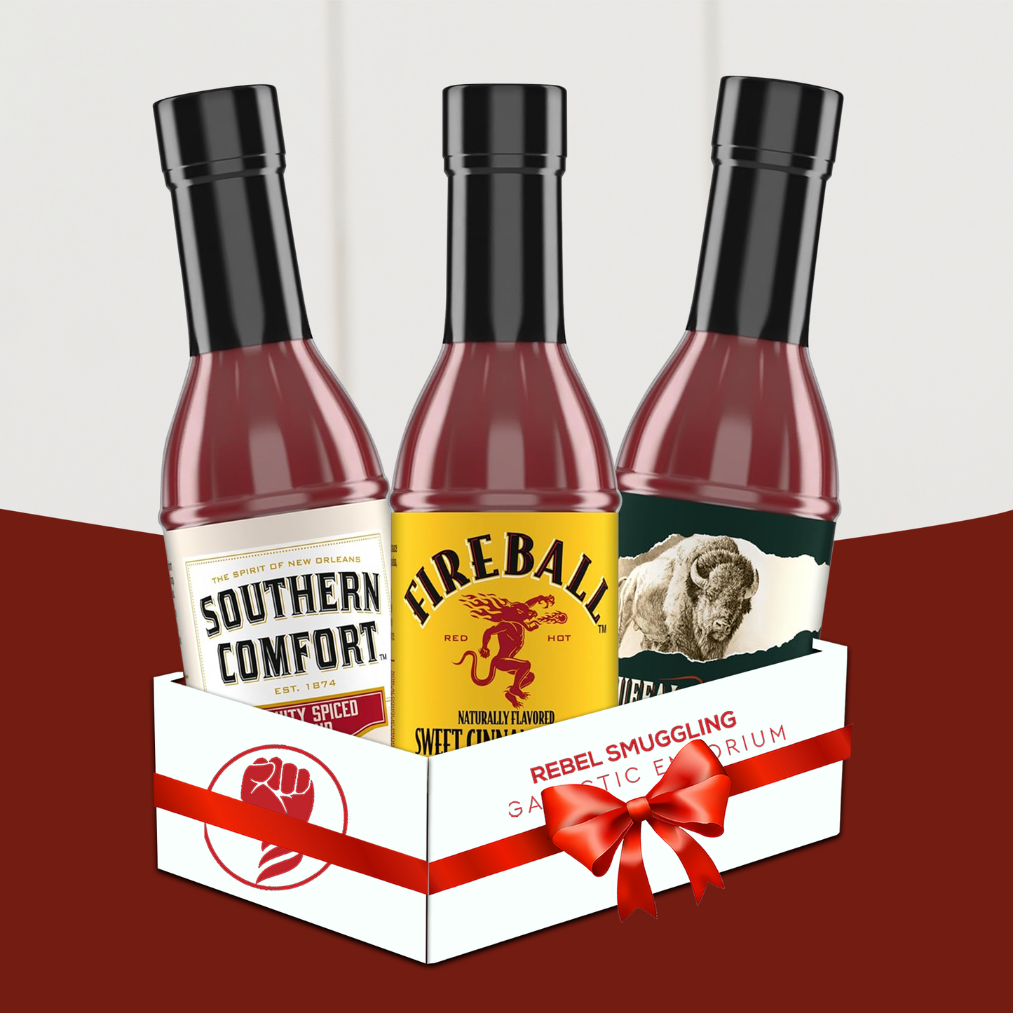 Bourbon Flavored Hot Sauce Variety Pack - 3 Premium Blends (Southern Comfort, Fireball, Buffalo Trace)