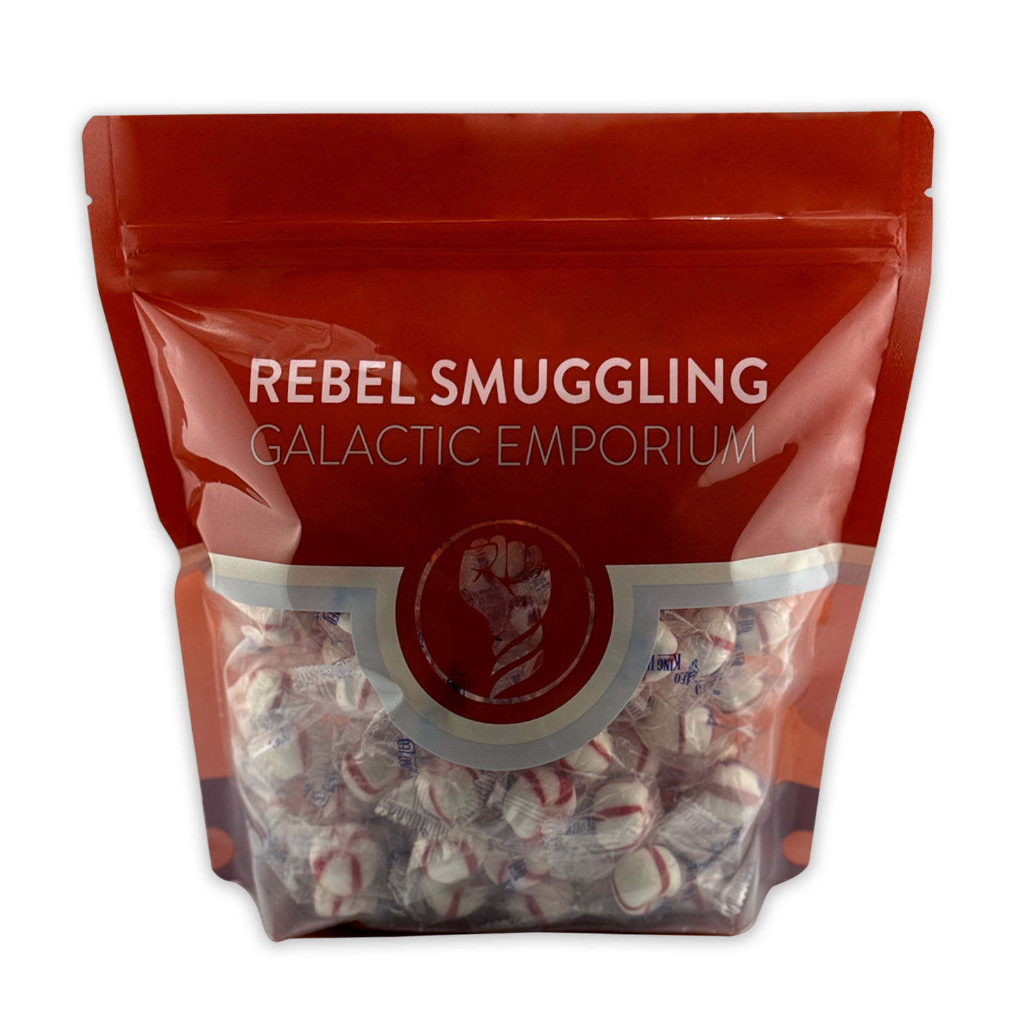 King Leo Christmas Soft Peppermint Puffs Candy Bulk 2lb Bag, Individually Wrapped Mints